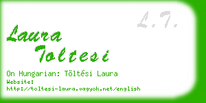 laura toltesi business card